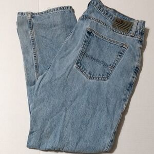 Vtg Upcycled Distressed RL Polo jeans 38x30